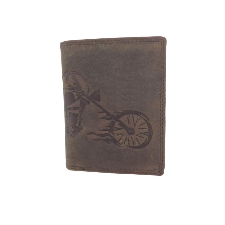 25081263 Geldbörse Leder braun mit Motiv (1)