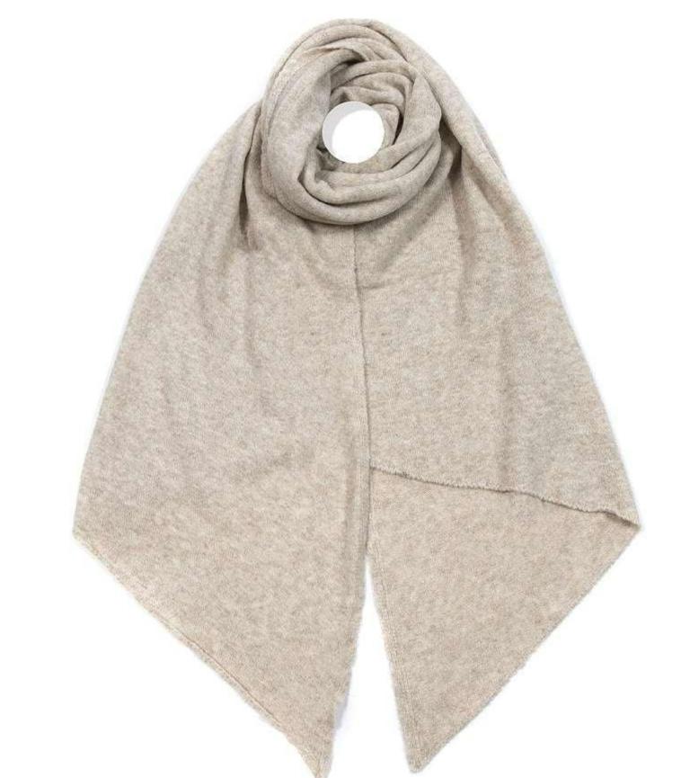 25111819 Schal 80 Proz Visk 20 Proz Wolle Lydia beige