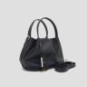 Damen Lederhandtasche in dunkelbrau