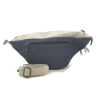 Hipbag Jeans blau mit Leder in beige 24072813