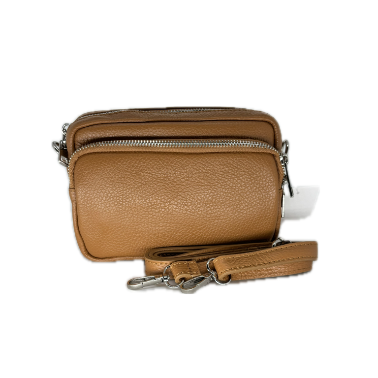 Schultertasche LEDER COGNAC 18x14x6 25012462 Vorderseite