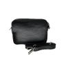Schultertasche LEDER SCHWARZ 18x14x6 25012465 Rückseite
