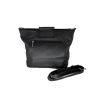 Schultertasche LEDER SCHWARZ 26x24x8 25012457 Rückseite