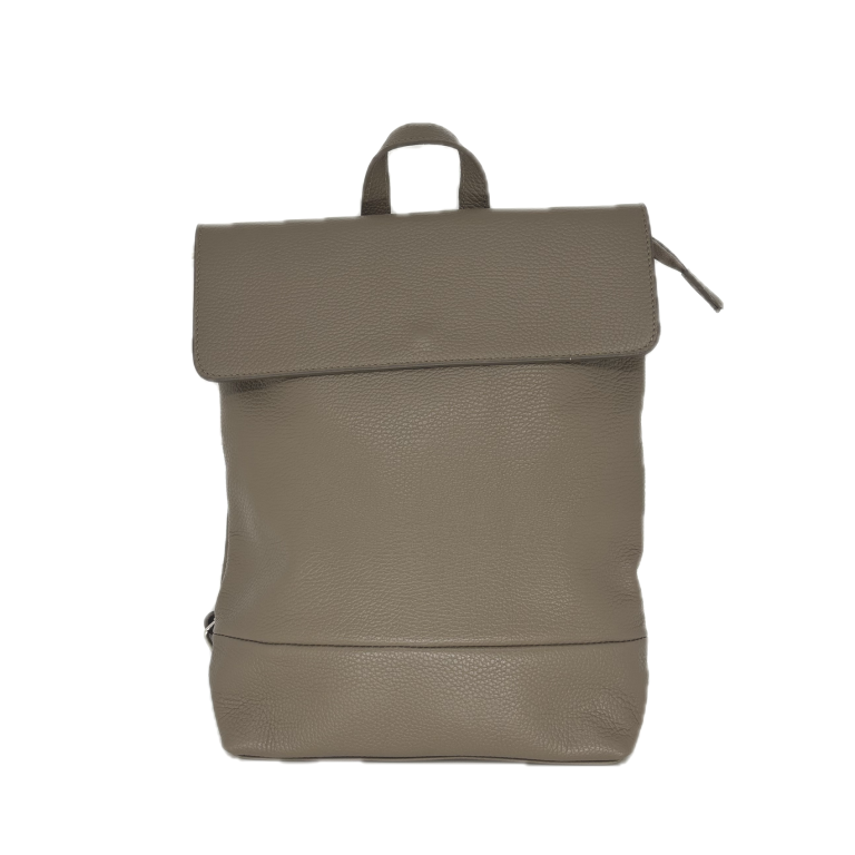 Lederrucksack TAUPE 35x26x7 Vorderseite 25062605 - Nähstube