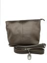250812108 Umhängetasche Leder taupe ca 23x20x13 cm (1)