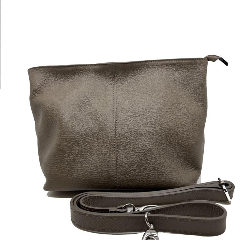 250812108 Umhängetasche Leder taupe ca 23x20x13 cm (1)