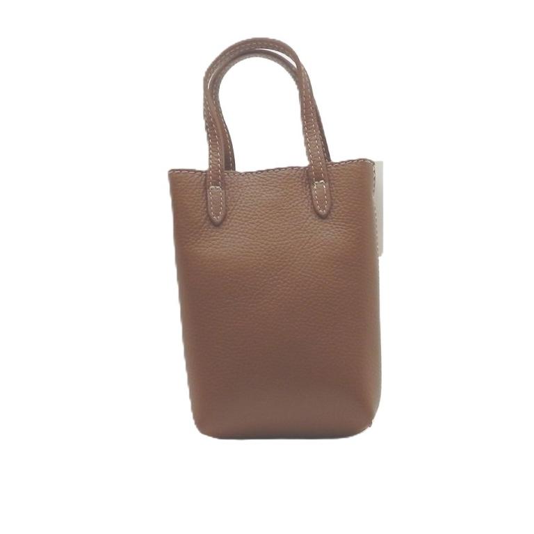 250812118 Handtasche Leder braun ca 13x19x5 cm (4)
