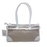 26010504 Handtasche Ledermix offwhite ca 32x16x10 cm 12