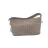 26010507 Handtasche Leder Taupe geflochten ca 31x16x8 cm (3)
