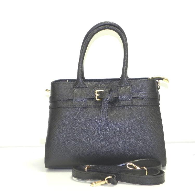 26061803 Handtasche Leder schwarz LNGEEN 27x20x10 (1)