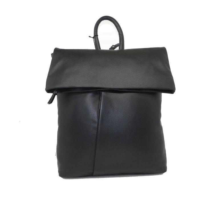 26011902 Rucksack Leder schwarz ca 28x34x8cm (1)