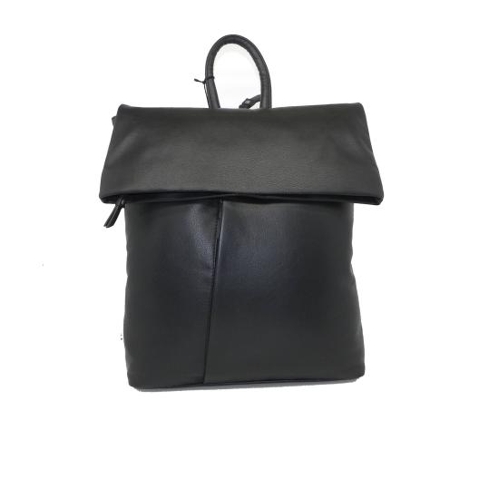 26011902 Rucksack Leder schwarz ca 28x34x8cm (1)