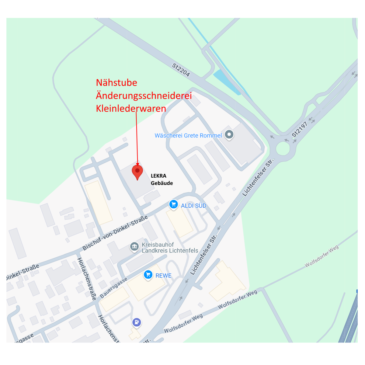 Nähstube Änderungsschneiderei Kleinlederwaren Bischof-von-Dinkel-Str. 12 - 96231 Bad Staffelstein