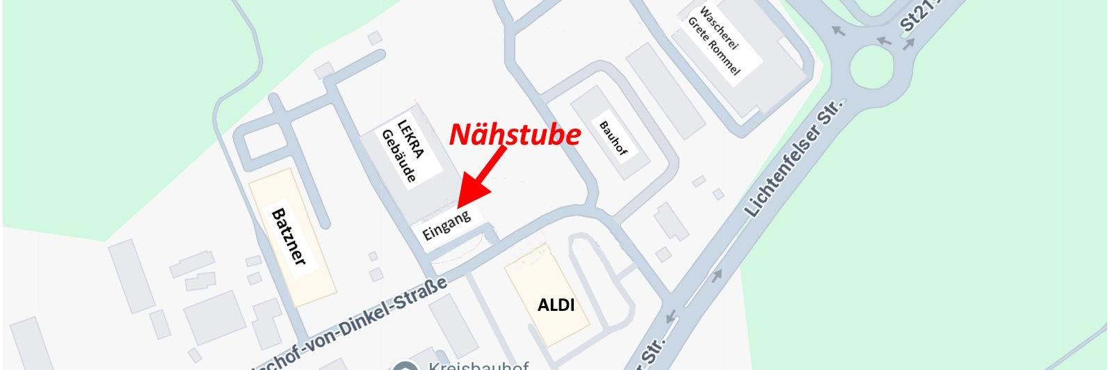 Nähstube Google Plan
